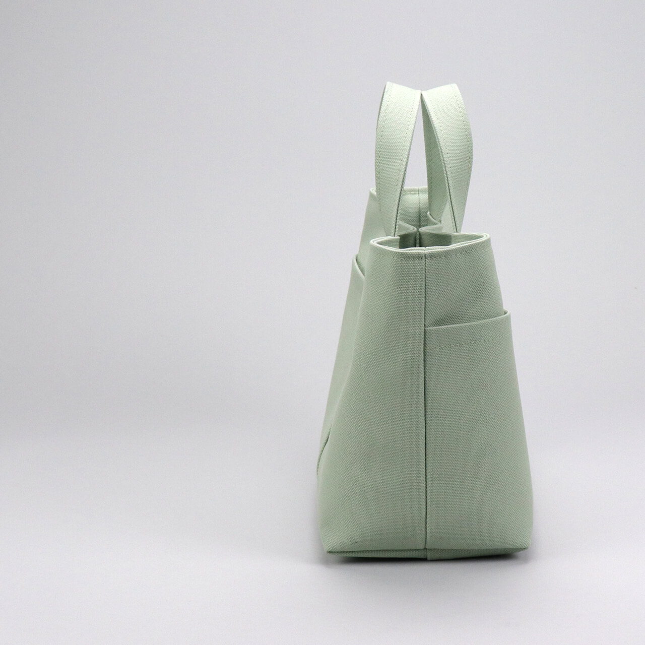 HANEANT KOBE のシップトート。自立するミントシャーベット。帆布で大人カジュアルに使えるハネアント神戸の帆布トートバッグ